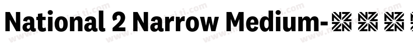 National 2 Narrow Medium字体转换